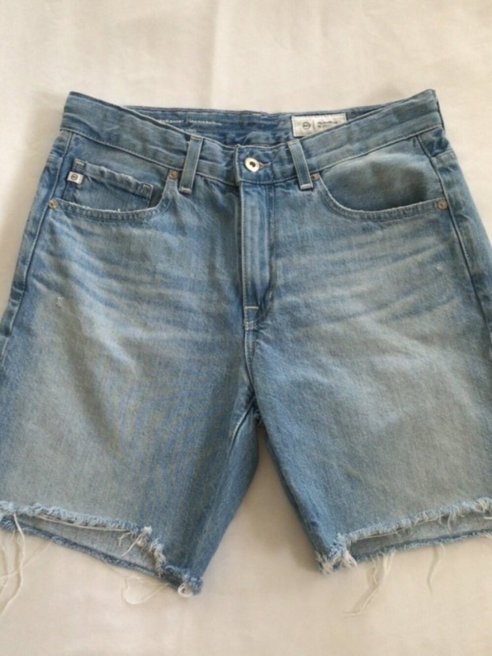 AG Midrise Ex-Boyfriend Denim Shorts Sz 25